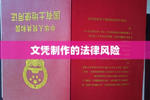 乌拉特中旗文凭制作的法律风险