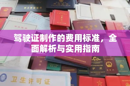 乌拉特中旗驾驶证制作的费用标准，全面解析与实用指南